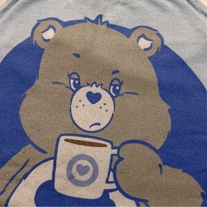 Care Bears Light Blue Long Sleeve Top with Pink Trim